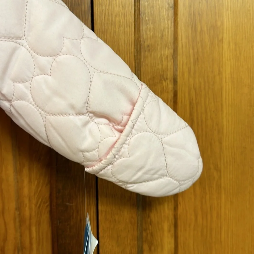 Carter’s Pink Hooded Snowsuit Full Front Zipper 6-9 Months NWT